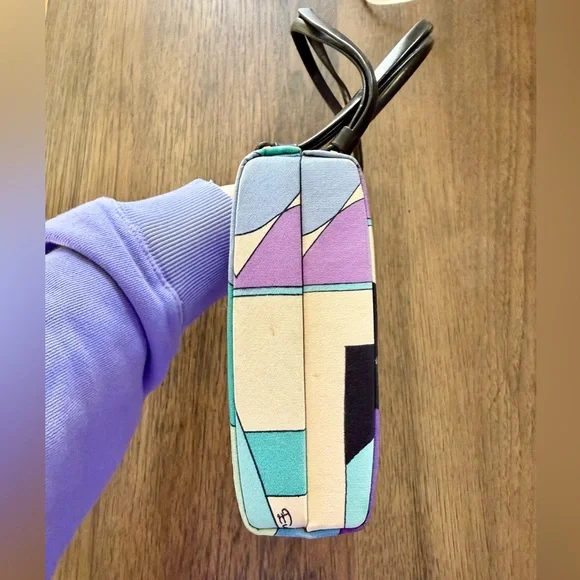 Vintage Emilio Pucci Top Handle Bag – Iconic Geometric Print - Picture 4 of 8